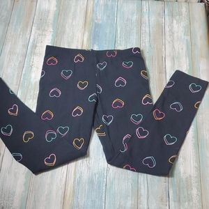 Jumping bean leggings with hearts
